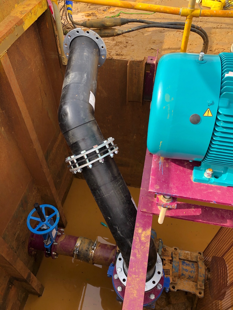 Silt Pump Pipework and Motor Support Upgrade